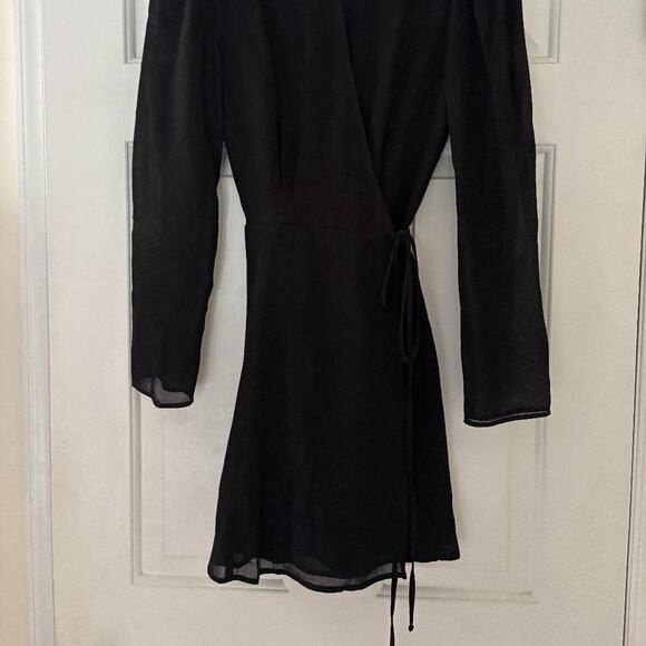 NWT Reformation Ottessa Sheer, Black Dress - Picture 2 of 6